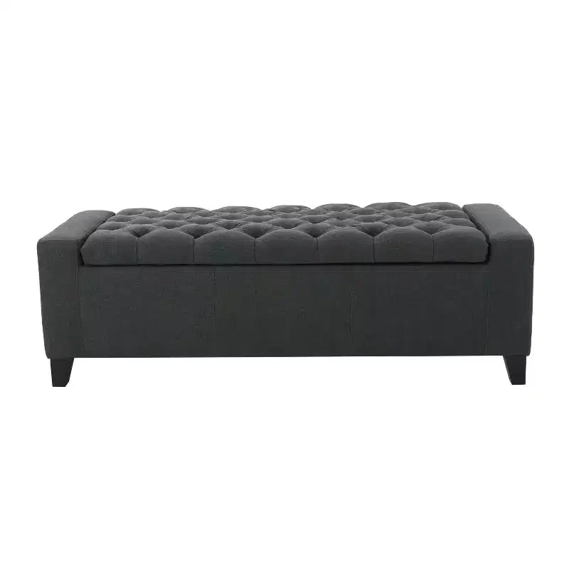 Banc rembourré TUYOHW avec coussin moelleux, banc moderne pour salon et chambre à coucher, banc confortable pour adultes