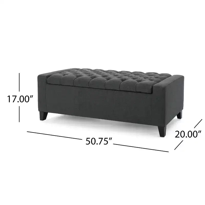 Banc rembourré TUYOHW avec coussin moelleux, banc moderne pour salon et chambre à coucher, banc confortable pour adultes