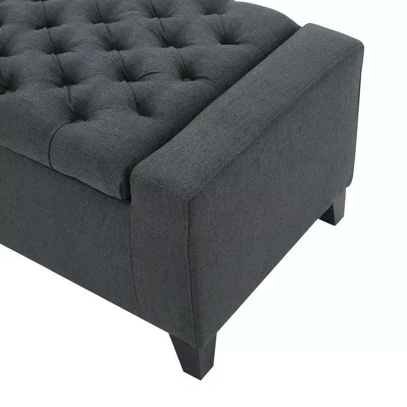 Banc rembourré TUYOHW avec coussin moelleux, banc moderne pour salon et chambre à coucher, banc confortable pour adultes