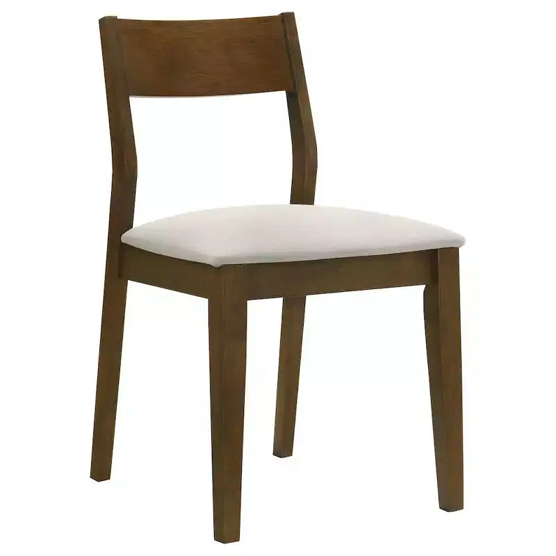 Coaster, chaises de salle à manger Almonte, assise rembourrée, brun foncé (paquet de 2)