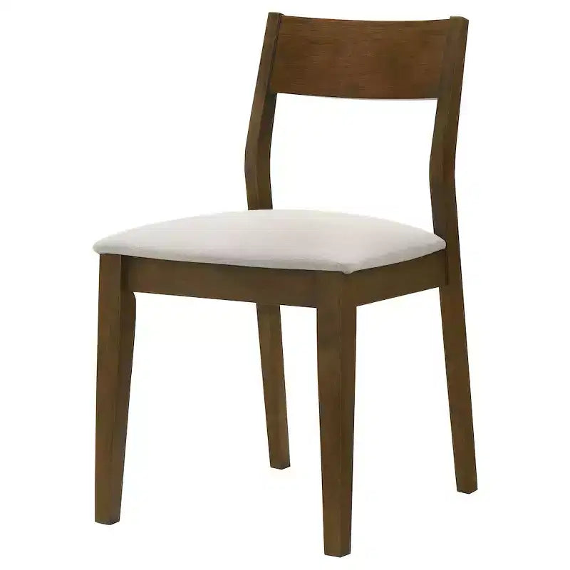 Coaster, chaises de salle à manger Almonte, assise rembourrée, brun foncé (paquet de 2)