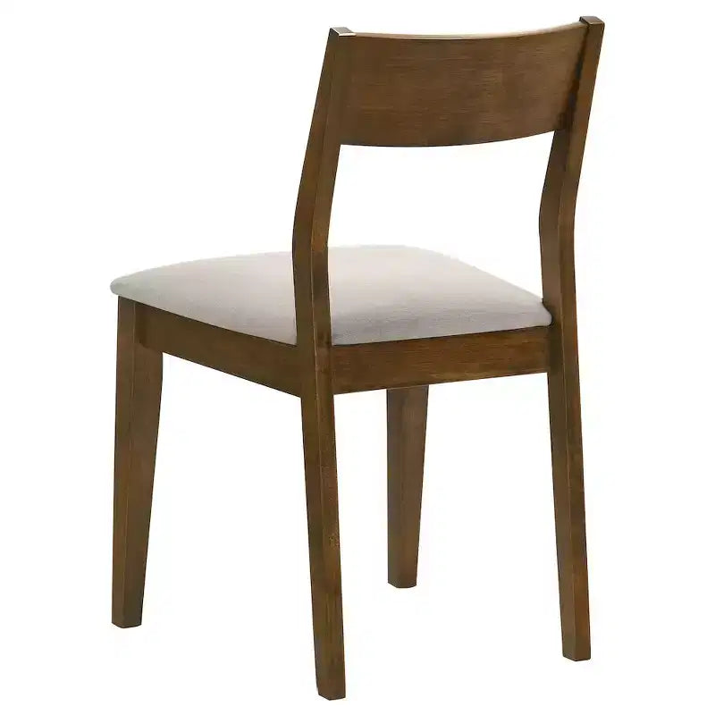 Coaster, chaises de salle à manger Almonte, assise rembourrée, brun foncé (paquet de 2)