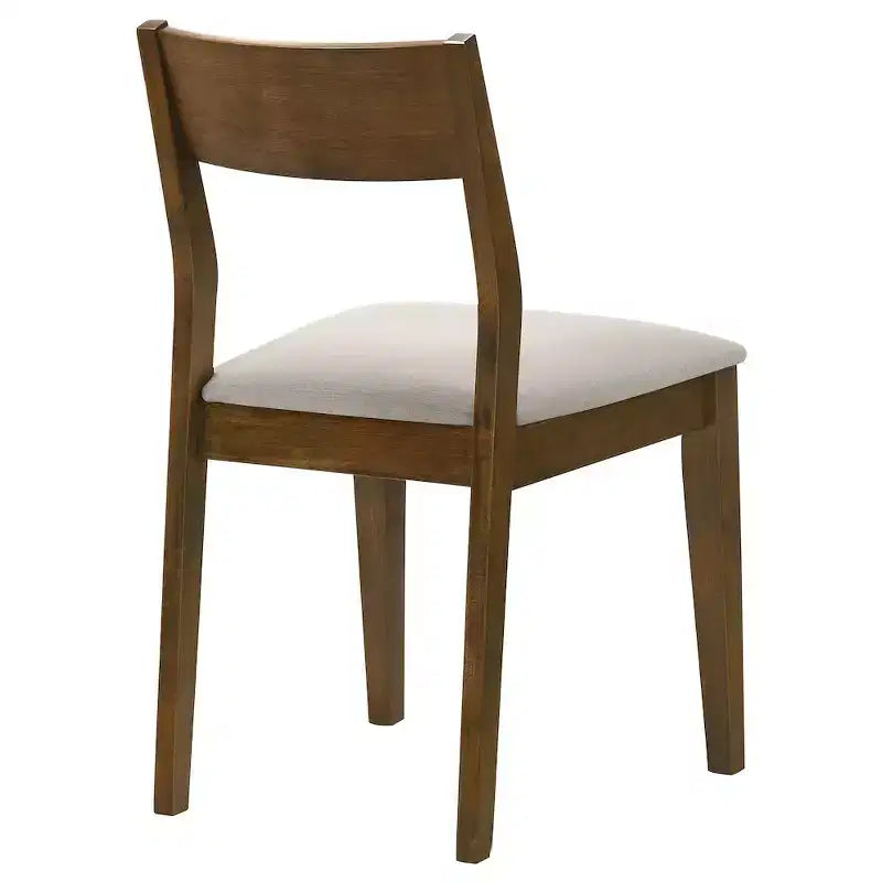 Coaster, chaises de salle à manger Almonte, assise rembourrée, brun foncé (paquet de 2)