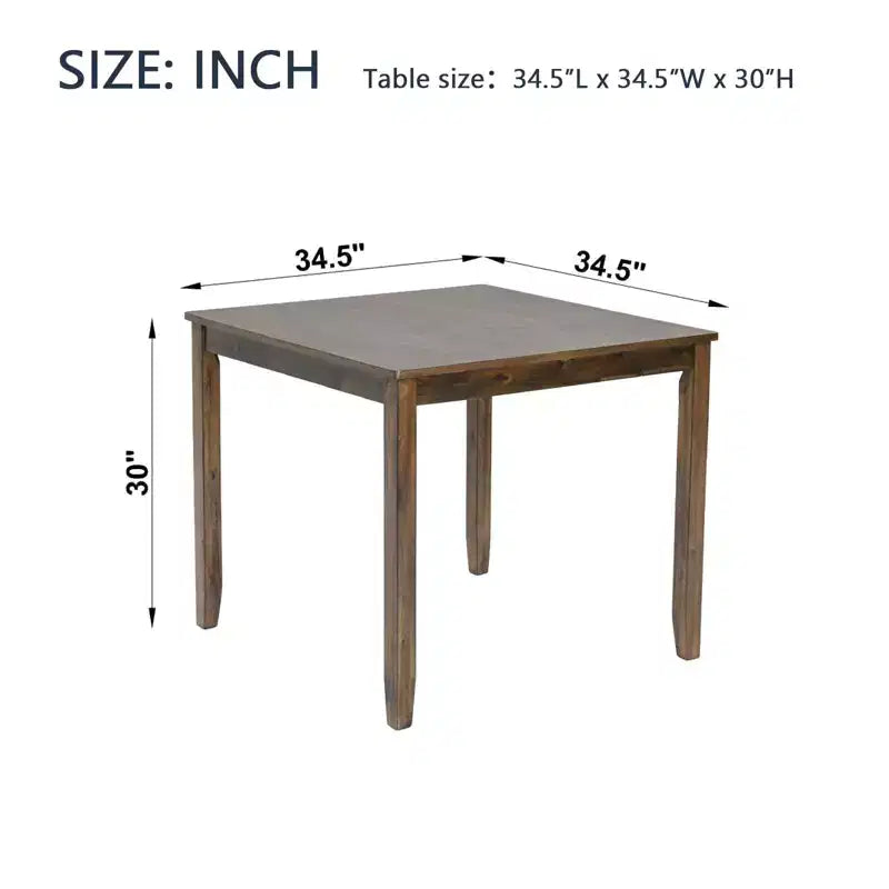 Table à manger Okak 45,5/34,5 pouces en bois, rectangulaire, table de cuisine pour 4 personnes, pour salon, salle de réunion, petit espace, gris