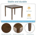 Table à manger Okak 45,5/34,5 pouces en bois, rectangulaire, table de cuisine pour 4 personnes, pour salon, salle de réunion, petit espace, gris