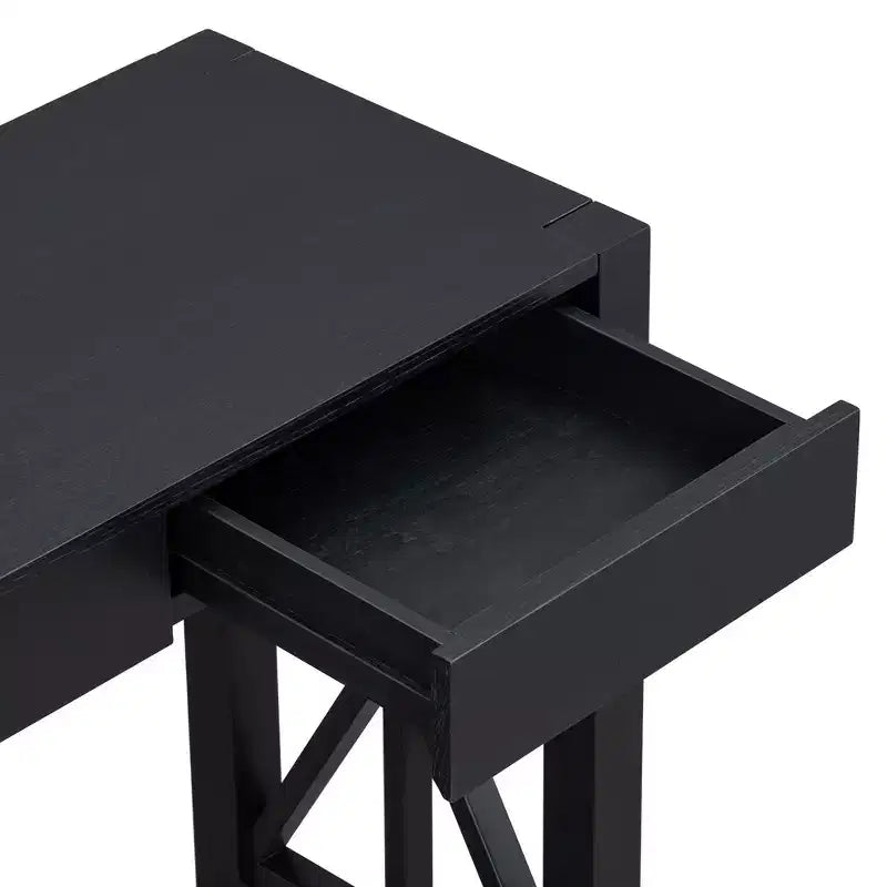 Console Merax moderne à pieds croisés avec 4 tiroirs spacieux