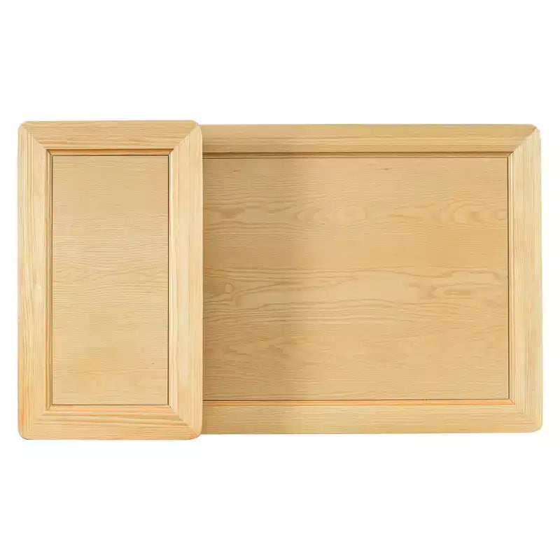 Table basse moderne Zeus & Ruta avec étagère de rangement, plateaux à double couche et tiroir en rotin pour salon