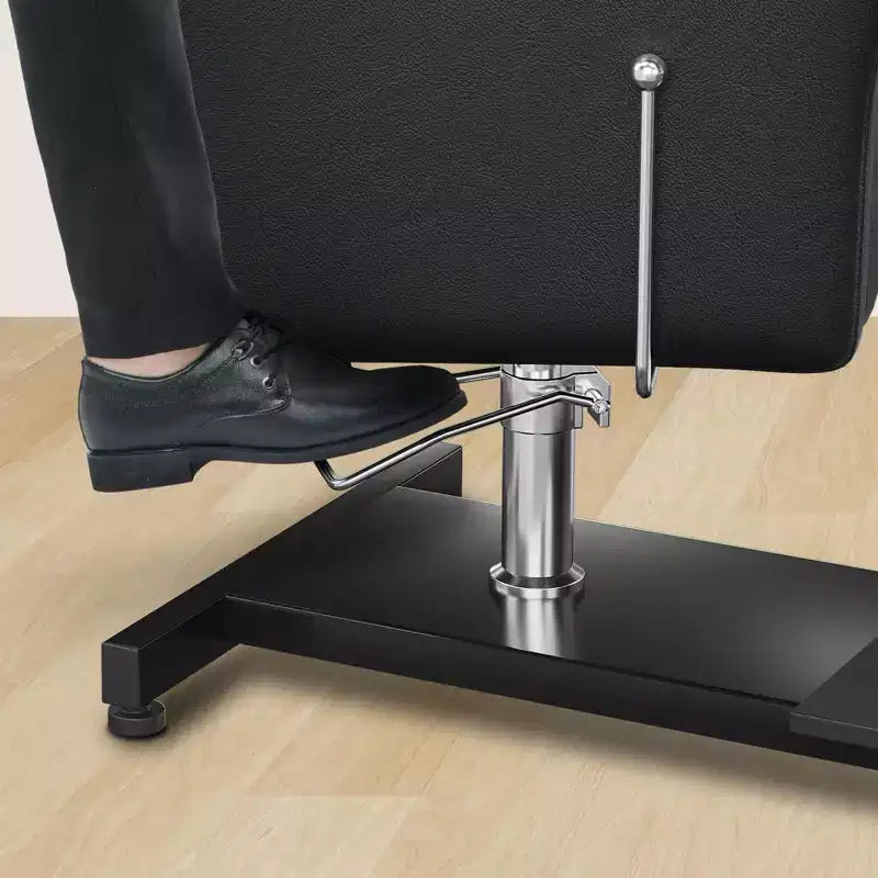 Fauteuil de pédicure FinerFurnis, baignoire de pédicure élégante avec repose-pieds réglable et appui-tête télescopique, dossier inclinable jusqu'à 130°, sans plomberie