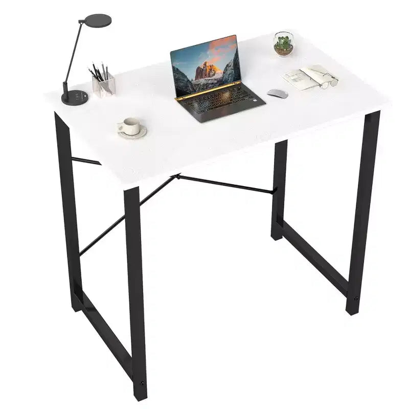 JIONJOY Petit bureau d'ordinateur 32" – Table d'écriture de bureau renforcée en forme de X, style moderne et simple