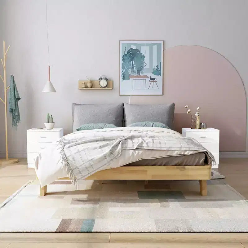 Commode Karl Home à 3 tiroirs en panneaux de particules blancs de 56 cm de large