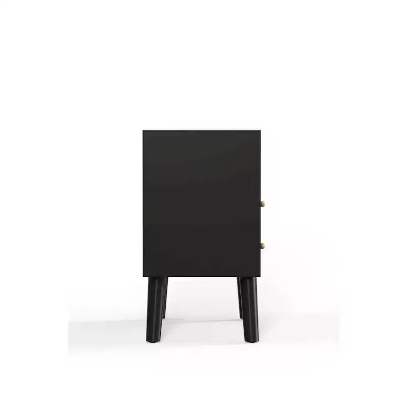 Alpine Furniture,Grande table de chevet Flynn, noire