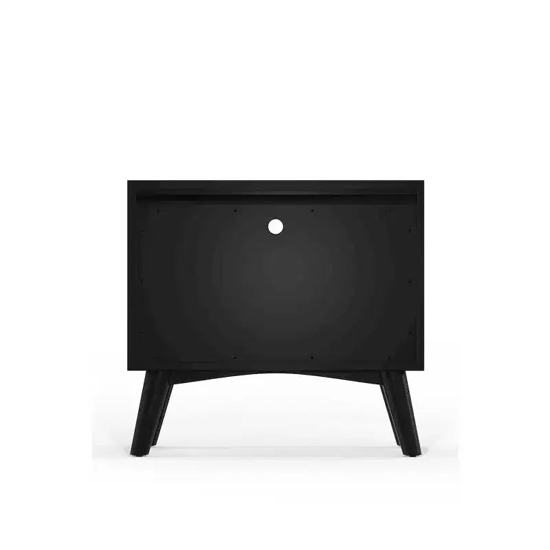 Alpine Furniture,Grande table de chevet Flynn, noire
