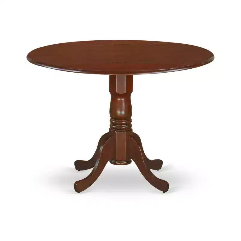Table de salle à manger HomeStock en bois d'acacia avec texture bois et deux rallonges de 9 pouces