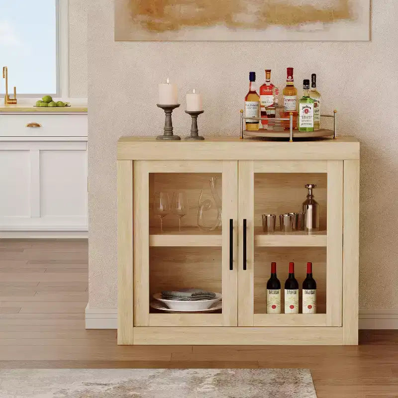 Buffet de salle à manger 70,8 po, meuble d'appoint moderne du milieu du siècle avec 4 portes, console multimédia en bois pour cuisine, brun