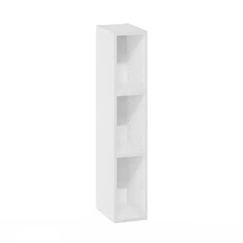HOMLUX Bibliothèque à 3 niveaux peu encombrante avec étagères de rangement ouvertes et réglables pour placard, chambre à coucher