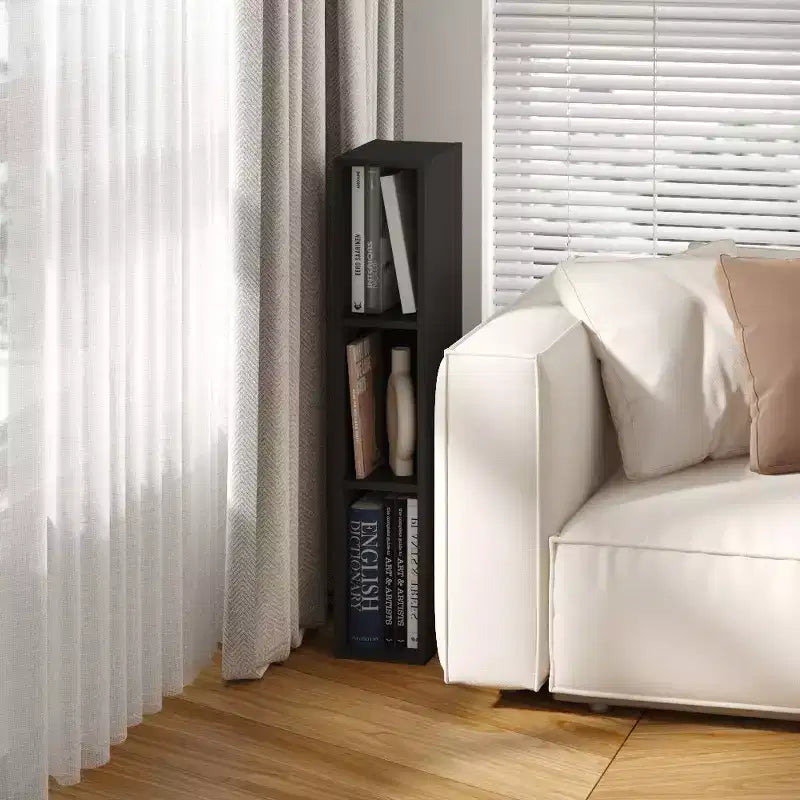 HOMLUX Bibliothèque à 3 niveaux peu encombrante avec étagères de rangement ouvertes et réglables pour placard, chambre à coucher