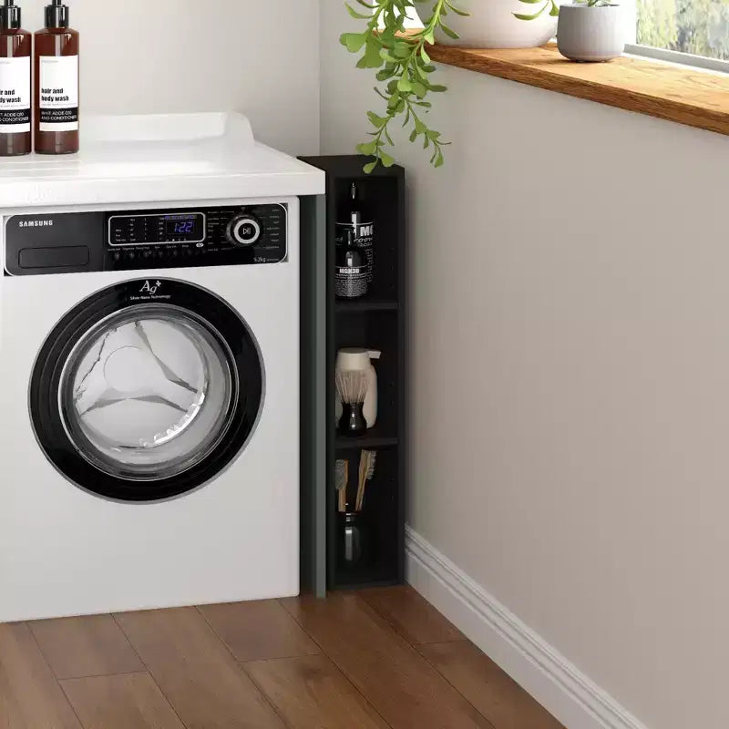HOMLUX Bibliothèque à 3 niveaux peu encombrante avec étagères de rangement ouvertes et réglables pour placard, chambre à coucher