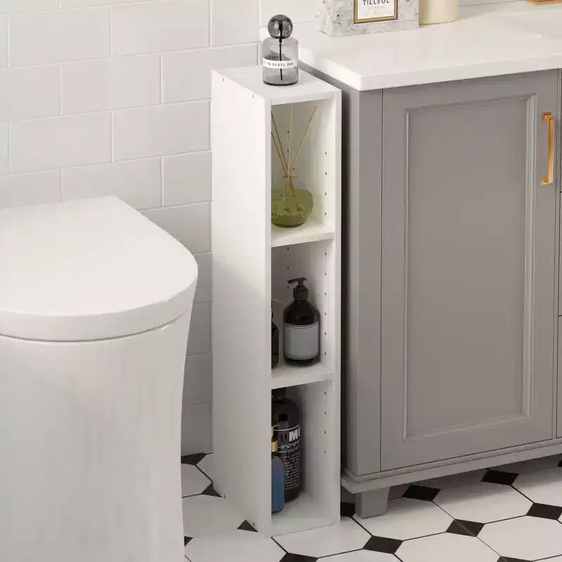 HOMLUX Bibliothèque à 3 niveaux peu encombrante avec étagères de rangement ouvertes et réglables pour placard, chambre à coucher