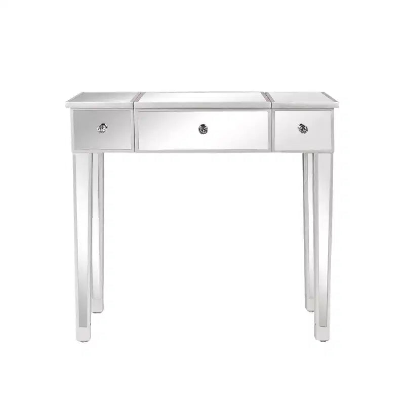 Bureau armoire à dessus en verre Karl Home