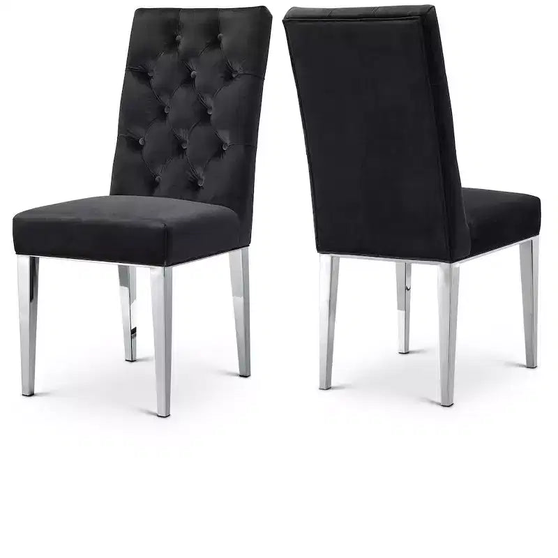Meridian Furniture,Juno Velvet Dining Chair, Set of 2