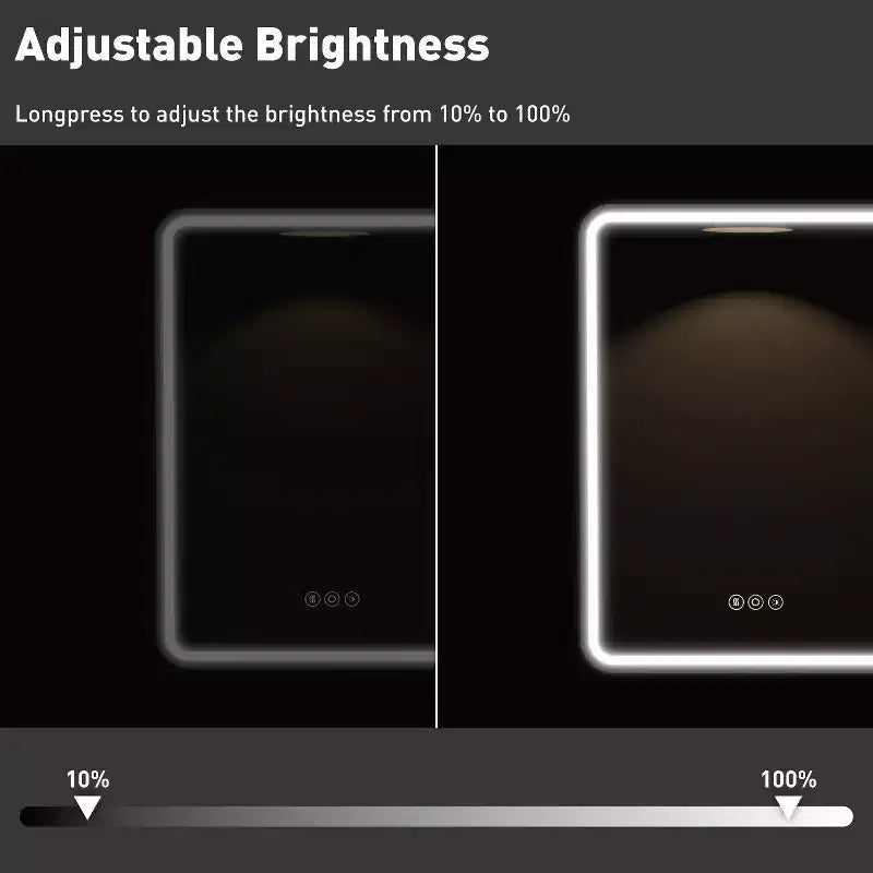 Armoire à pharmacie avec miroir LED, montage en surface ou encastré, désembueur, fonction mémoire, éclairage 3 couleurs, USB et prise, variateur, étagère de rangement