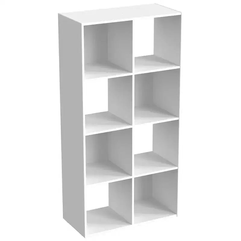 JIONJOY Étagère de rangement 8 cubes avec panneaux arrière amovibles Bibliothèque ouverte extra-longue et robuste de 121,2 cm, Étagère de présentation multi-pièces