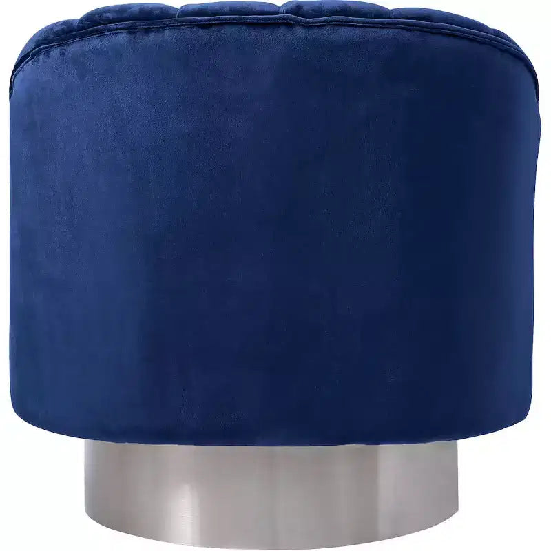 Meridian Furniture, fauteuil d'appoint en velours Farrah
