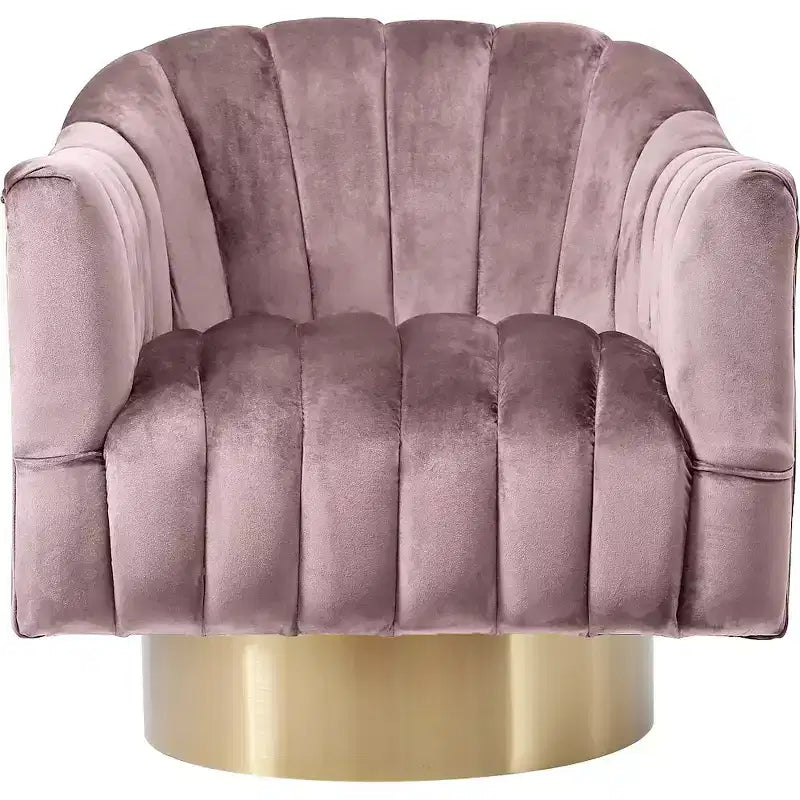 Meridian Furniture, fauteuil d'appoint en velours Farrah