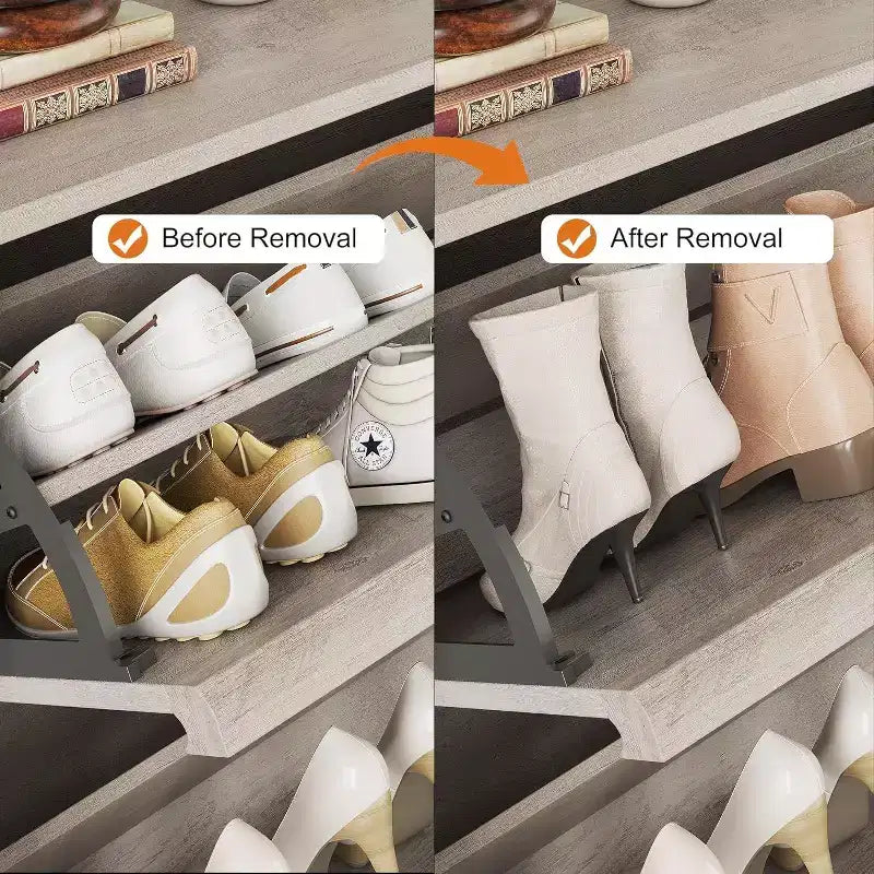 Meuble à chaussures Acekool à 3 tiroirs basculants, Organisateur de rangement de chaussures moderne pour entrée, Espace ajustable
