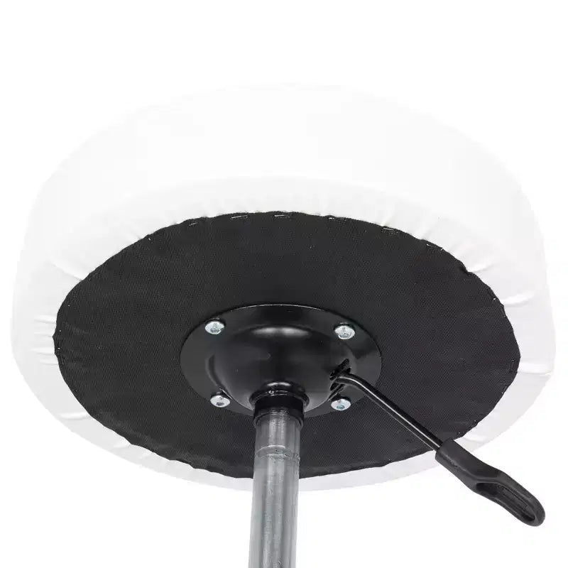 Tabouret de salon hydraulique en cuir PU noir, tabouret à roulettes réglable en hauteur pour spa, massage, chaise de bureau