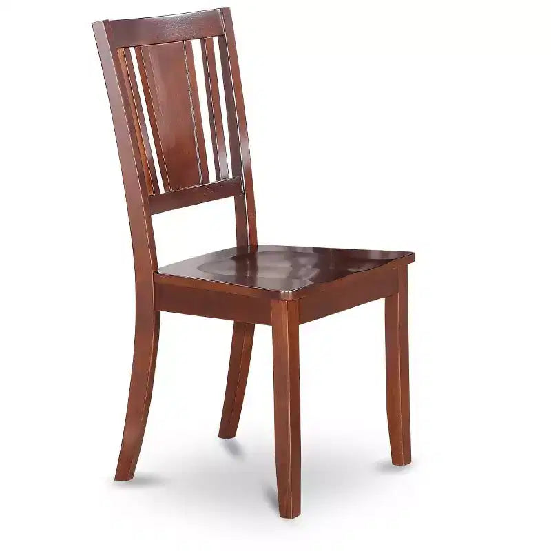 Chaise de salle à manger Homestock Hollywood Regency, dossier à lattes et assise en bois