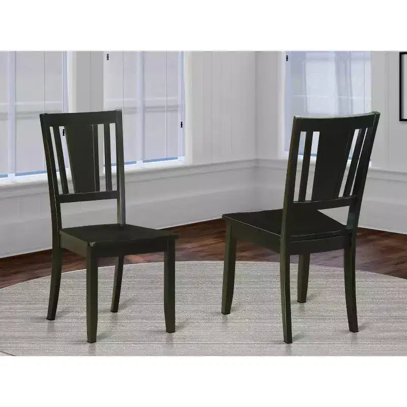 Homestock Hollywood Regency Dining Chair, Slatted Back And Wooden Seat
