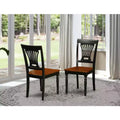 HomeStock Seaside Style Kitchen Dining Chair Wood Seat