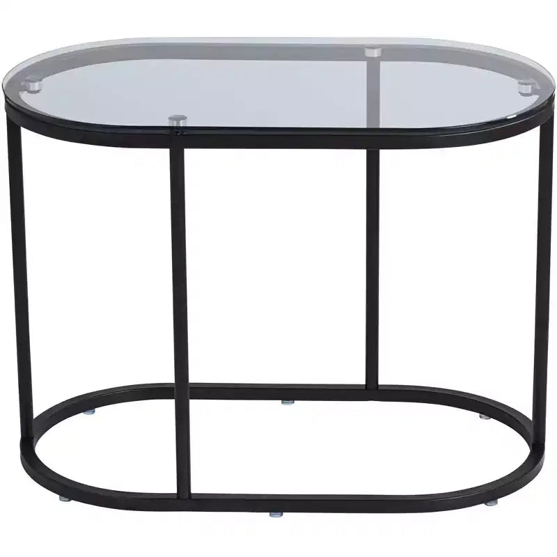 Tables gigognes Studio 55D Santa Maria en verre, lot de 2