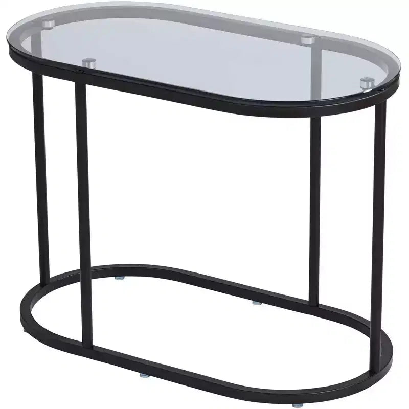 Tables gigognes Studio 55D Santa Maria en verre, lot de 2