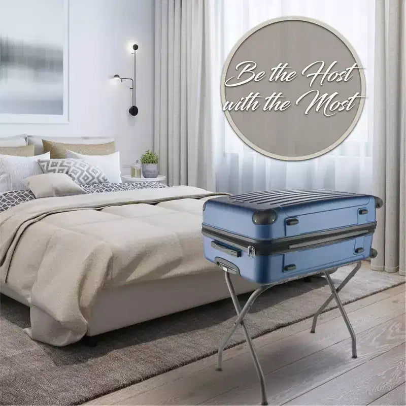 Bartnelli Pro Luxury Lot de 2 Porte-Bagages Pliable, Rétractable, en Acier - Gris