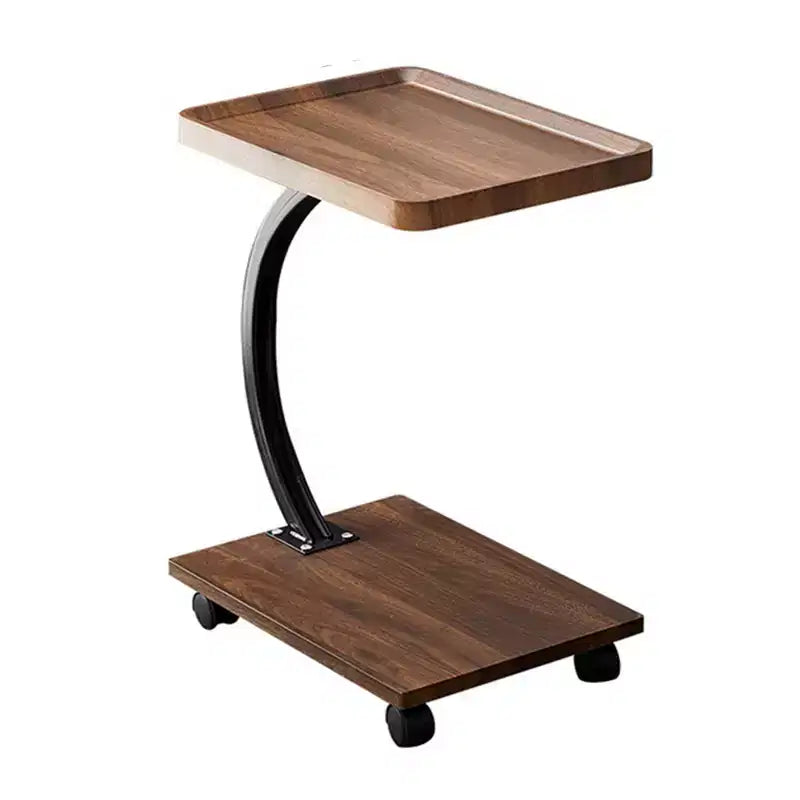 Table d'appoint C, hauteur réglable, plateau TV pivotant à 360°, tables de canapé coulissantes sous le canapé, tables d'appoint en forme de C pour canapé, lit, chaise