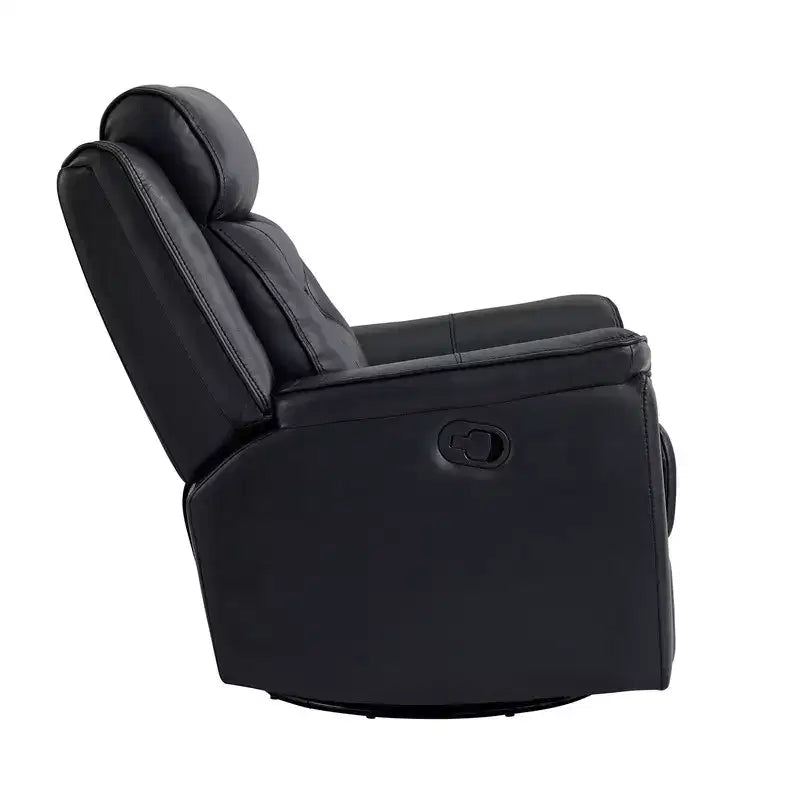 Fauteuil inclinable manuel pivotant en similicuir Spruce & Spring Fauteuil inclinable planeur