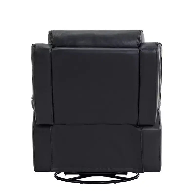 Fauteuil inclinable manuel pivotant en similicuir Spruce & Spring Fauteuil inclinable planeur