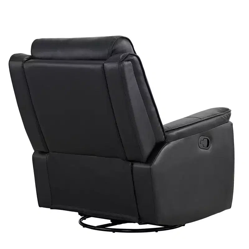 Fauteuil inclinable manuel pivotant en similicuir Spruce & Spring Fauteuil inclinable planeur