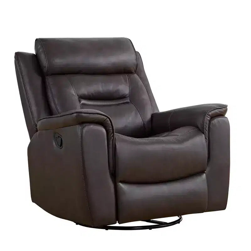 Fauteuil inclinable manuel pivotant en similicuir Spruce & Spring Fauteuil inclinable planeur
