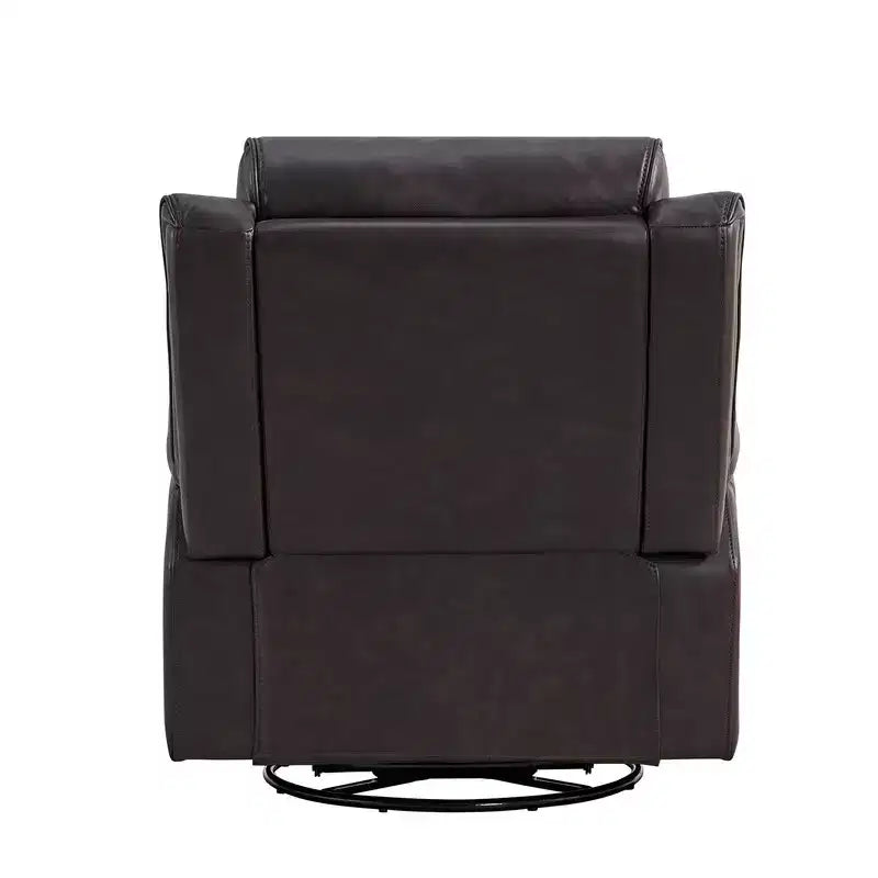 Fauteuil inclinable manuel pivotant en similicuir Spruce & Spring Fauteuil inclinable planeur