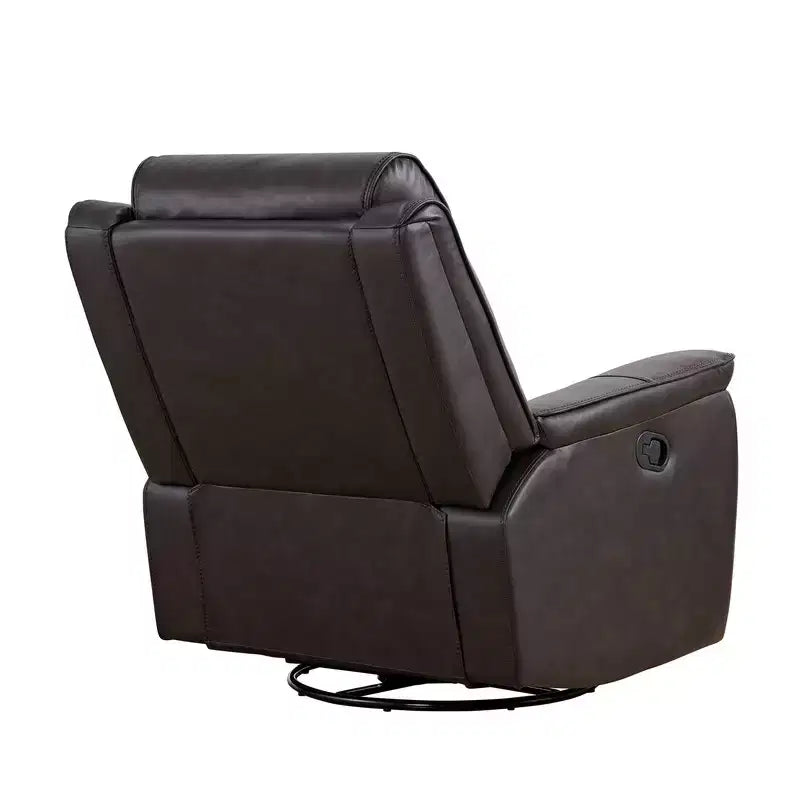 Fauteuil inclinable manuel pivotant en similicuir Spruce & Spring Fauteuil inclinable planeur