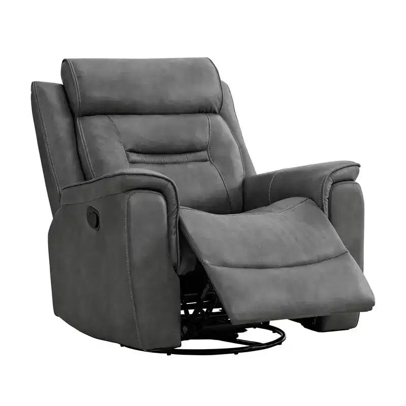 Fauteuil inclinable manuel pivotant en similicuir Spruce & Spring Fauteuil inclinable planeur
