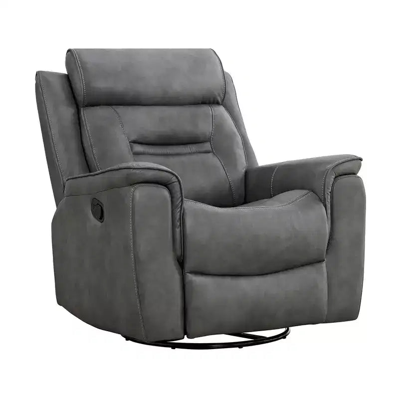 Fauteuil inclinable manuel pivotant en similicuir Spruce & Spring Fauteuil inclinable planeur
