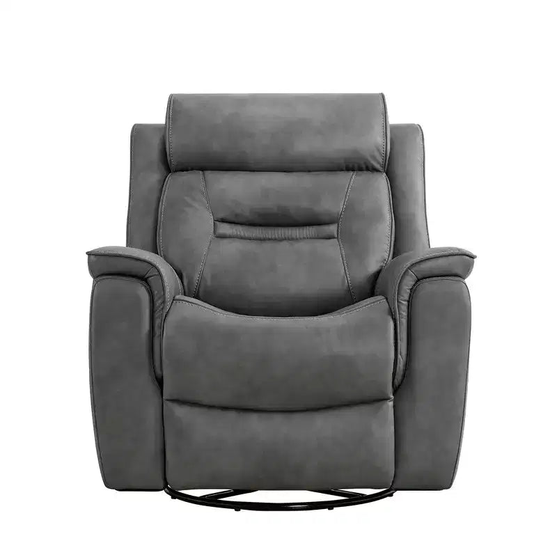 Fauteuil inclinable manuel pivotant en similicuir Spruce & Spring Fauteuil inclinable planeur