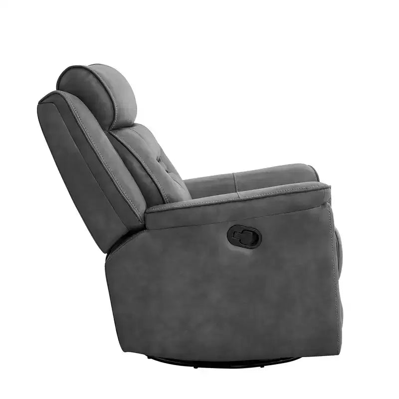 Fauteuil inclinable manuel pivotant en similicuir Spruce & Spring Fauteuil inclinable planeur