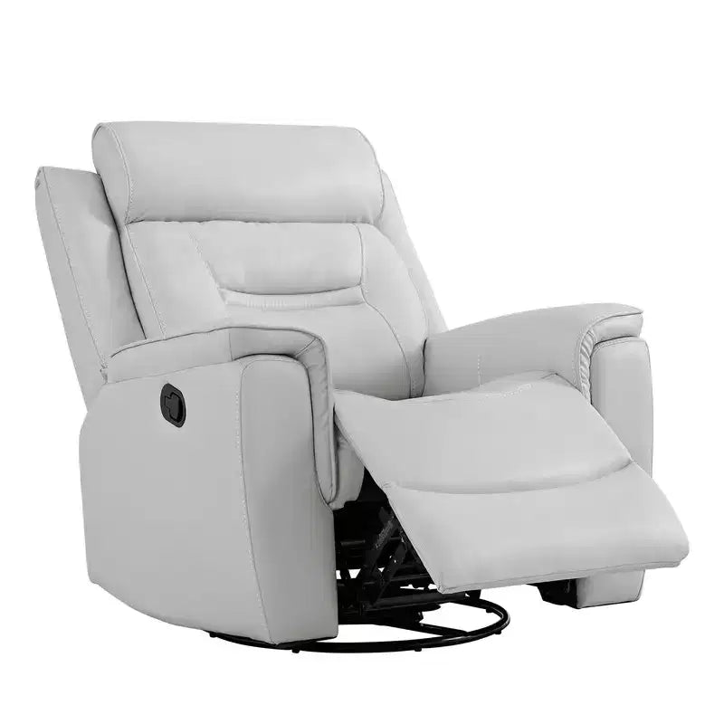 Fauteuil inclinable manuel pivotant en similicuir Spruce & Spring Fauteuil inclinable planeur