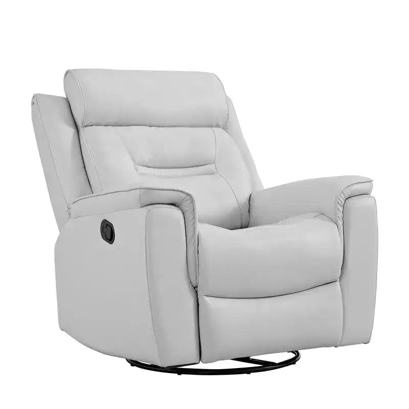 Fauteuil inclinable manuel pivotant en similicuir Spruce & Spring Fauteuil inclinable planeur