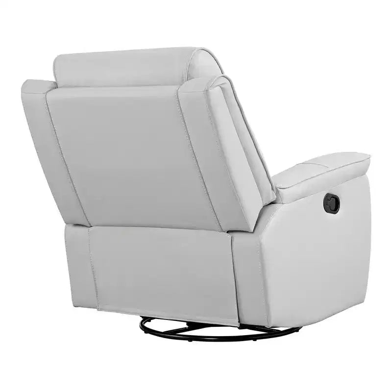 Fauteuil inclinable manuel pivotant en similicuir Spruce & Spring Fauteuil inclinable planeur